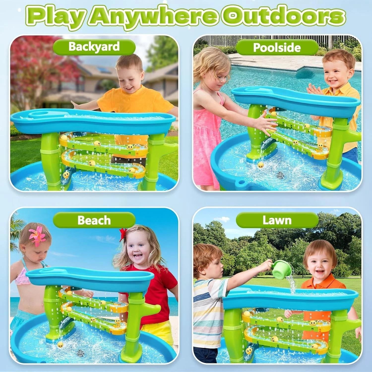 Water Slide Toys for Step2 Rain Showers Water Table Accessories, Quick-Instal...