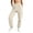 Beige(New&Hot), variant on ZHYou No Boundarie Sweatpants for Women Casual Cuffed Leg Stretchy High Waisted Loose Cute Pants with Side Zip Pocket,Black,Size M
