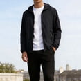 thumbnail image 5 of Men's UPF 50+ Sun Protection Hooded Shirt with Integrated Face Cover Long Sleeve Lightweight Rash Guard Shirts Going Out Tops Casual Blouses 2026 Summer Vacation Beach Outfits, 5 of 9