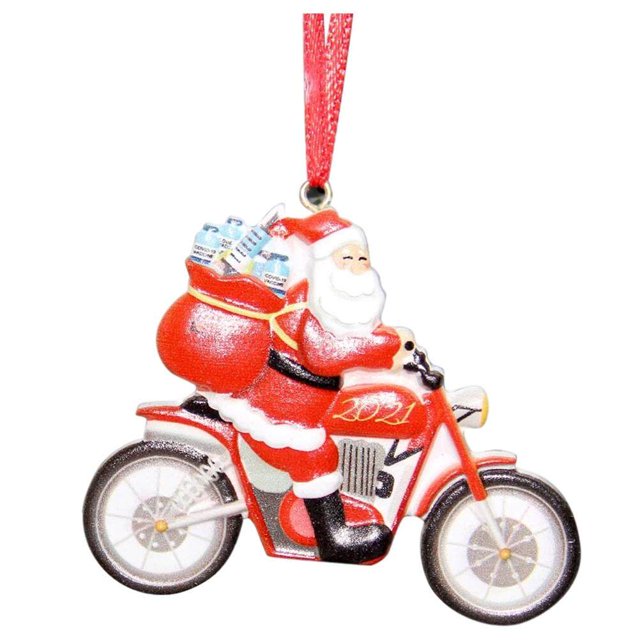 Colgantes de motocicleta Adornos colgantes de Navidad para decoración de árbol de Navidad ANGGREK Otros