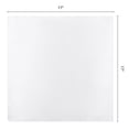 thumbnail image 6 of 12-Pack Cloth Napkins, Cotton Washable and Reusable - Ideal for Restaurant, Weddings, Events, Parties, Dining Table White 17x17inch, 6 of 6