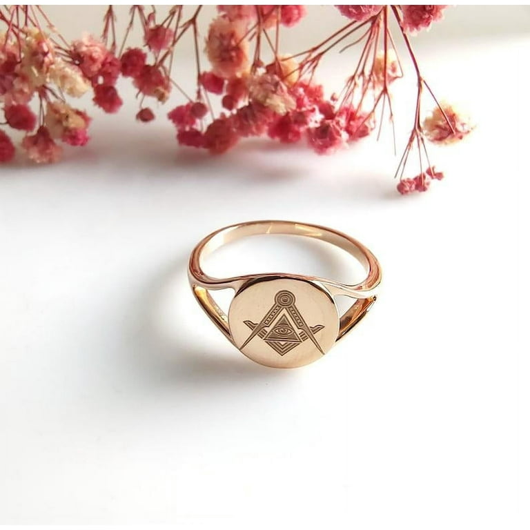 Aspire Jewels Sterling Silver Freemason Ring Deep Engraved Masonic Ring Master Mason Ring Silver Masonic Rings Personalized Ring Masonic Rings