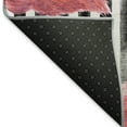 thumbnail image 3 of Addison Rugs Mayfield Washable Tropical Stripes & Flamingos Pink Rectangle Rug, 9' x 12', 3 of 6