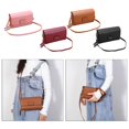 thumbnail image 3 of Bolso bandolera cuadrado para mujer, bolso de mano tipo bandolera, bolso de cuero con cremallera, tarjetero de moda, bolso para teléfono, monedero rojo Baoblaze embrague de hombro para mujer, 3 of 5