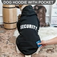 thumbnail image 2 of Security Dog Hoodie- Dog Sweatshirt with Leash Hole and Pocket, Warm Fleece Clothes for Winter Cold Weather, Pet Apparel, Dog Costume for Small Medium Large Dog, 2 of 10