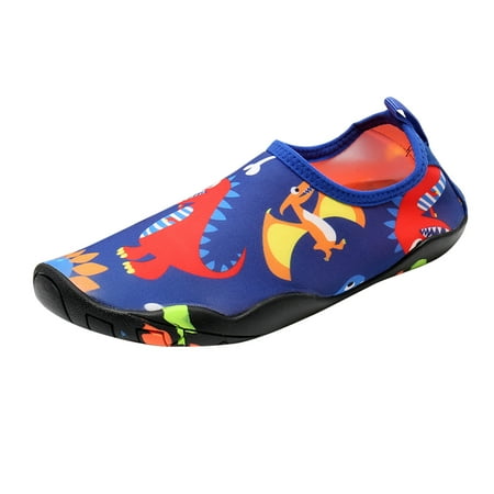 

Kids Toddler Boys Girls Cartoon Outdoors Water Shoes Quick-Dry Aqua Socks Non-Slip Rubber Sole Snorkeling Shoes 3-8Y