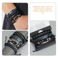 thumbnail image 2 of Bracelet Attaches Cheveux Réglables Bracelets en Cuir Tendance pour Hommes et Femmes 4 Pcs, 2 of 6
