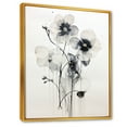 thumbnail image 2 of Designart "Adorned Violets In Black And White" Violets Floater Framed Wall Decor, 2 of 5
