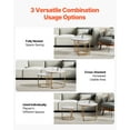 thumbnail image 2 of VEVOR Nesting Coffee Table Set of 2, 23.6 in Round Coffee Table, Nesting Tables for Small Place, Vintage End Side Tables Night Stand with Metal Frame, for Living Room, Bedroom, Office (White & Gold), 2 of 9