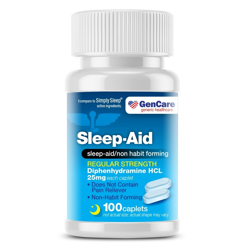 GenCare Sleep Aid Diphenhydramine 25mg (100 caplets)