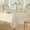 Ivory, variant on Threadmade Denley Stripe Jacquard Tablecloth, Red - 60"W x 84"L Oval