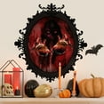 thumbnail image 4 of Halloween Decorations Vintage Mirror Styling Wall Decal Halloween Living Room Bedroom Decoration Female Ghost Hand Styling Wall Decal black red, 4 of 7