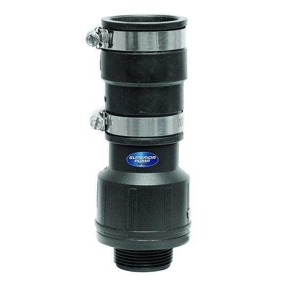 Superior Pump 99477 Rubber Boot Check Valve, 1-1/4" NPT X 1-1/4" or 1-1/2"