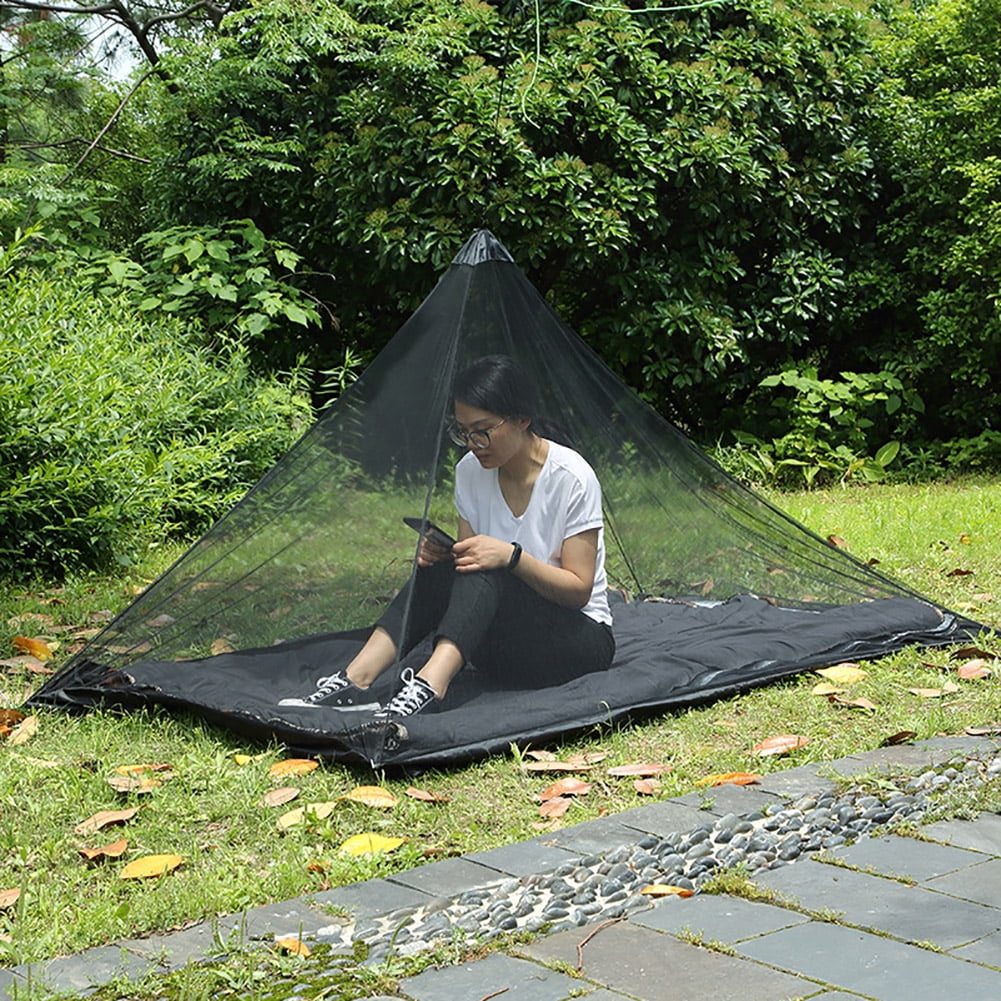 Yesbay Outdoor Hiking One-man Mosquito Net Hanging Tent Insect Protector  Cover,Black 
