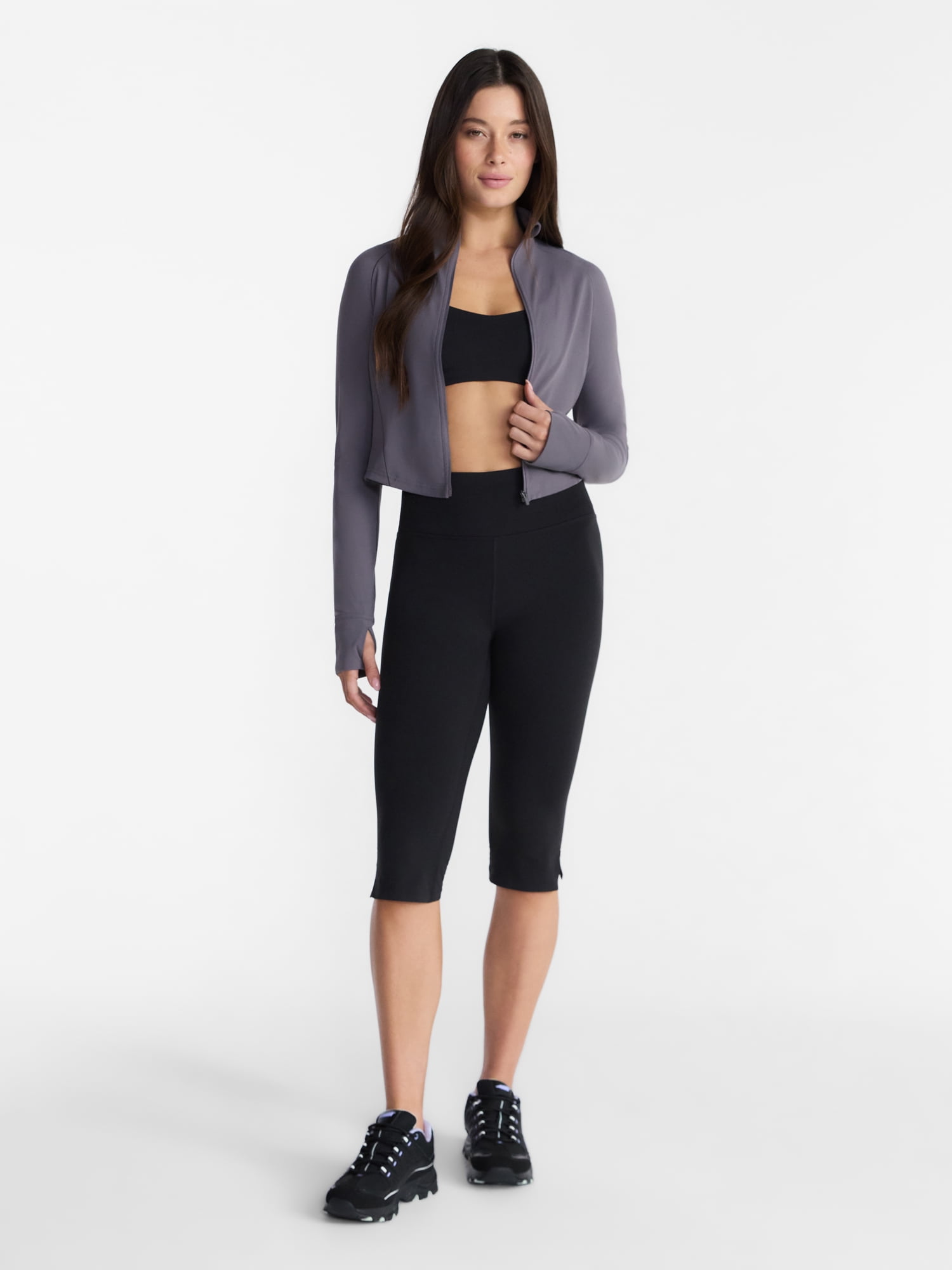 Avia Women's SoftSculpt Cropped Jacket, Sizes XS-XXXL