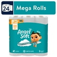 thumbnail image 1 of Angel Soft 2-Ply Toilet Paper, 24 Mega Rolls, 1 of 11