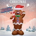 thumbnail image 3 of Maoww 1.5m Inflatable Model Lighted Christmas Inflatable Snowman with Hat LED Yard Art Decorat Christmas Decorations Inflatable Toys for Home, 3 of 6