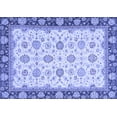 thumbnail image 1 of Ahgly Company Machine Washable Indoor Rectangle Oriental Blue Traditional Area Rugs, 5' x 8', 1 of 4