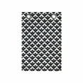 thumbnail image 1 of Abstract Hanging Pocket Organizer, Diagonally Designed Concentric Squares in Monochrome Modern Vibes, Printed Polyester Storage Bag with Pockets, 14" x 20", Dark Grey and White, 1 of 2