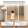 thumbnail image 3 of Baby Safety Gate, 36" Tall, 29.5-43.3" for Stairs and Doorway,Pet Gate for Ages 6 to 36 Months,White, 3 of 9
