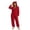 Red 05, variant on Karymi Women's Sleepwear Cable Knit Fleece Hooded Onesie Pajamas, Zip Front , Long Sleeve, Plush One Piece Loungewear, Cute Bear Ear Hood, Warm Winter Home Sleepwear