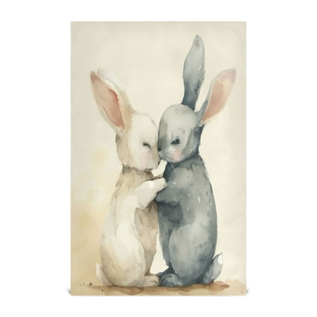 

Kitchen Towel 28x18 Inches x4，Plate Towel Decorative Towel Napkin Tea Towel Tea Towels For Kitchen Dish Cloths & Dish Towels Couple Rabbit