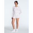 thumbnail image 3 of Joyspun Women’s Henley Sleep Top, Sizes S-3X, 3 of 6