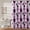 Gray & Purple, variant on Leah Shower Curtain-Bathroom Flower Floral Large Blooms Fabric Print Design, 72" x 72", Blue