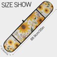 thumbnail image 3 of Yayeee Double Oven Mitt Kitchen Heat Resistant Baking 35" x7" Quilted Glove, Beige Sunflowers, 3 of 6