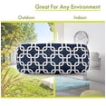 thumbnail image 4 of Coussin Rond Bleu Marine 18.5x8, 4 of 5