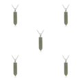 thumbnail image 2 of Sonducket Hexágono Columna Encanto Colgantes Colgantes Encantos de cristal DIY Aventurina verde Type2 NO2, 2 of 6