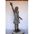 thumbnail image 3 of Young Girl Holding a Butterfly Outside at The Park - Size: 21"L x 11"W x 49"H., 3 of 12