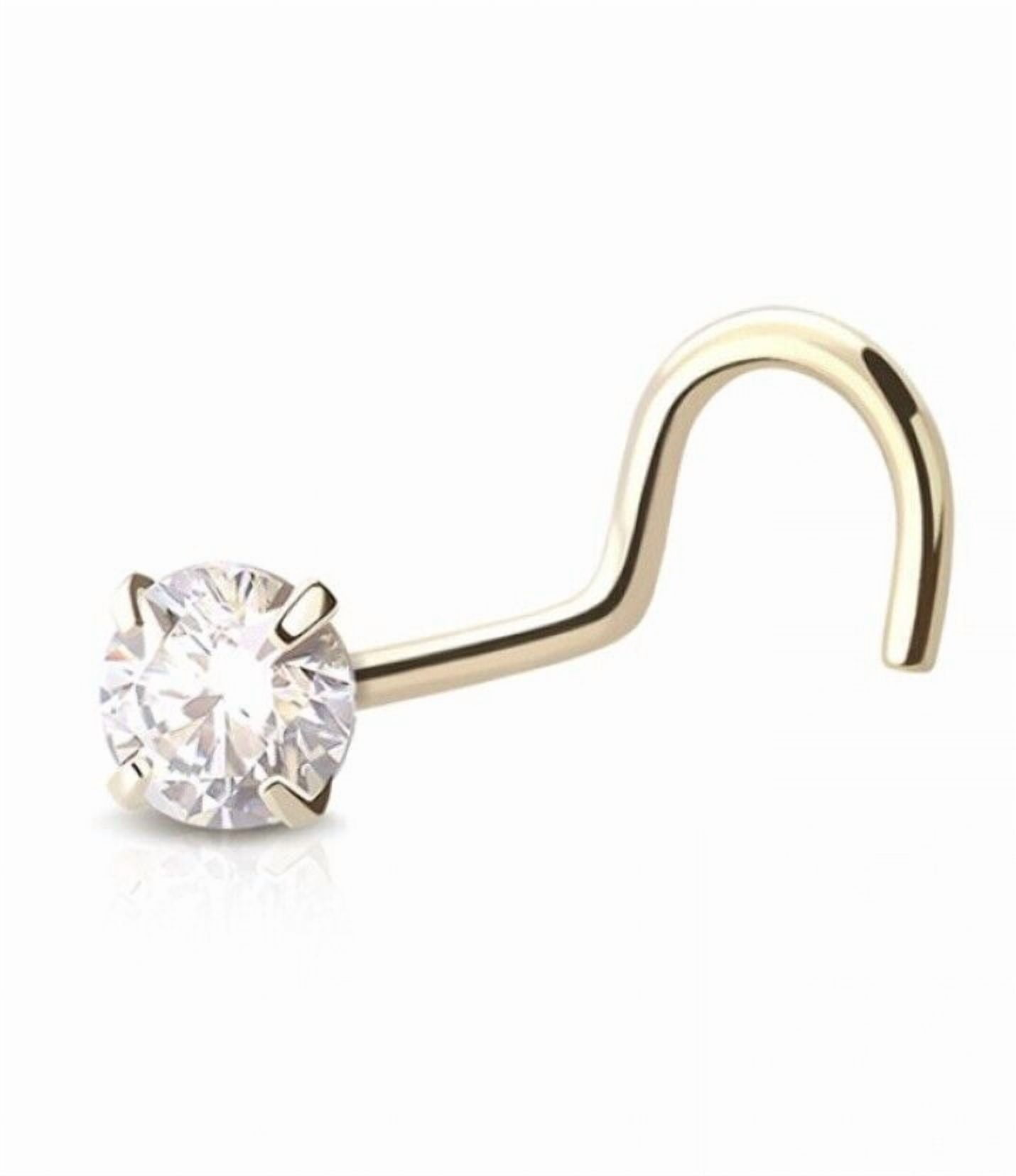 PARIKHS 0.30ct Fine Round Diamond Stud Earring In 14K Rose Gold, Color - Foto 10