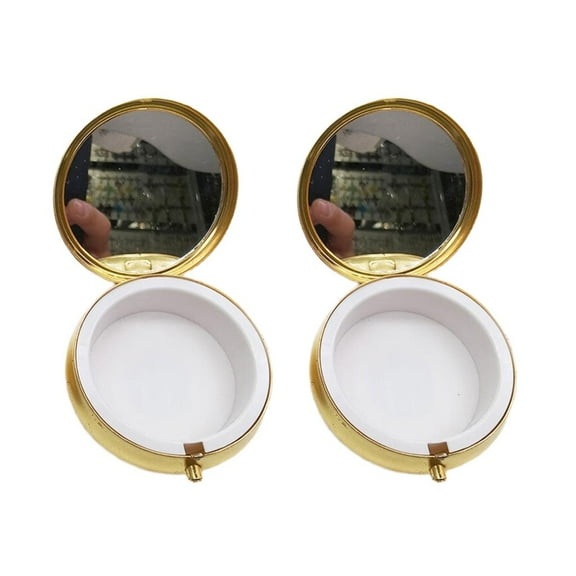 Ciwanning Rosary Jewelry Box Metal Religious Trinkets Box Catholic Christian Roman Rosary Keepsakes Case Prayer Bead Eucharistic Box