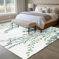 thumbnail image 4 of Spring Large Area Rugs 6x9 ft Rustic Sage Green Eucalyptus Leaves Botanical Washable Rug Non Slip Indoor Carpet Absorbent Floor Mat for Living Room Bedroom Dining Room, 4 of 9