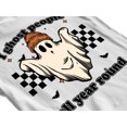 thumbnail image 4 of I Ghost People All Year Funny Halloween Skater Crewneck Sweatshirt, S, White, 4 of 6