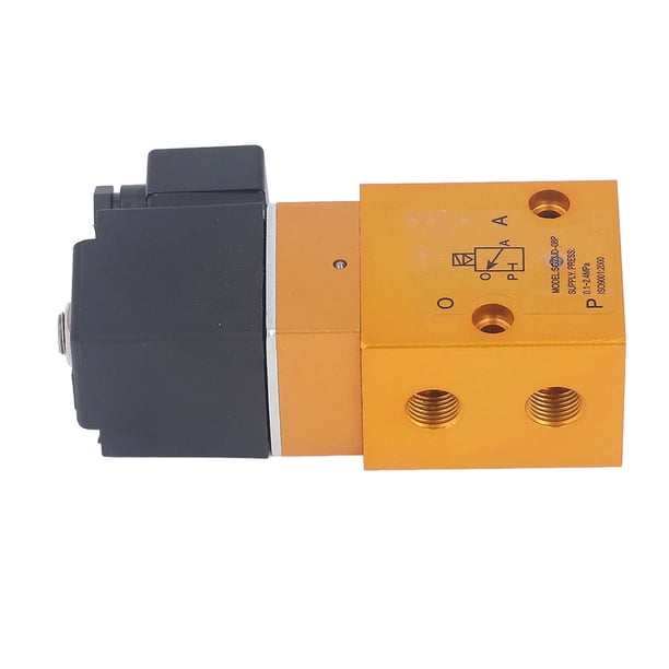 Válvula Solenoide G1/4 Pulg., Amplia Aplicación 0.1-2.4MPa 2 Posiciones Válvula Solenoide De Inversión De 3 Para Máquina