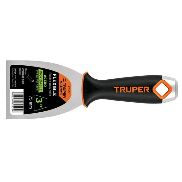 Espatula 5 Flexible Acero Inoxidable Truper ET-5FX