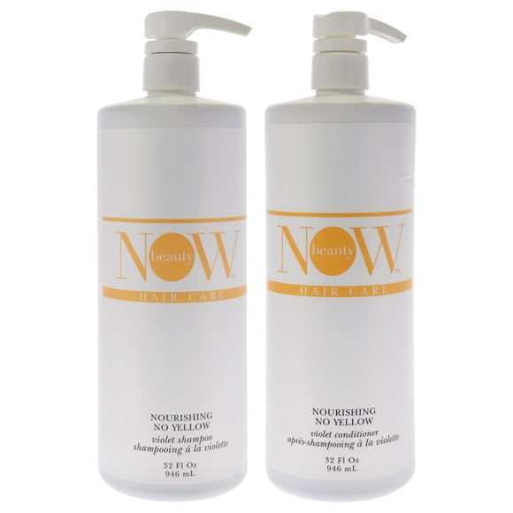 Kit No Yellow de NOW Beauty para unisex: kit de 2 piezas: champú de 32 oz y acondicionador de 32 oz