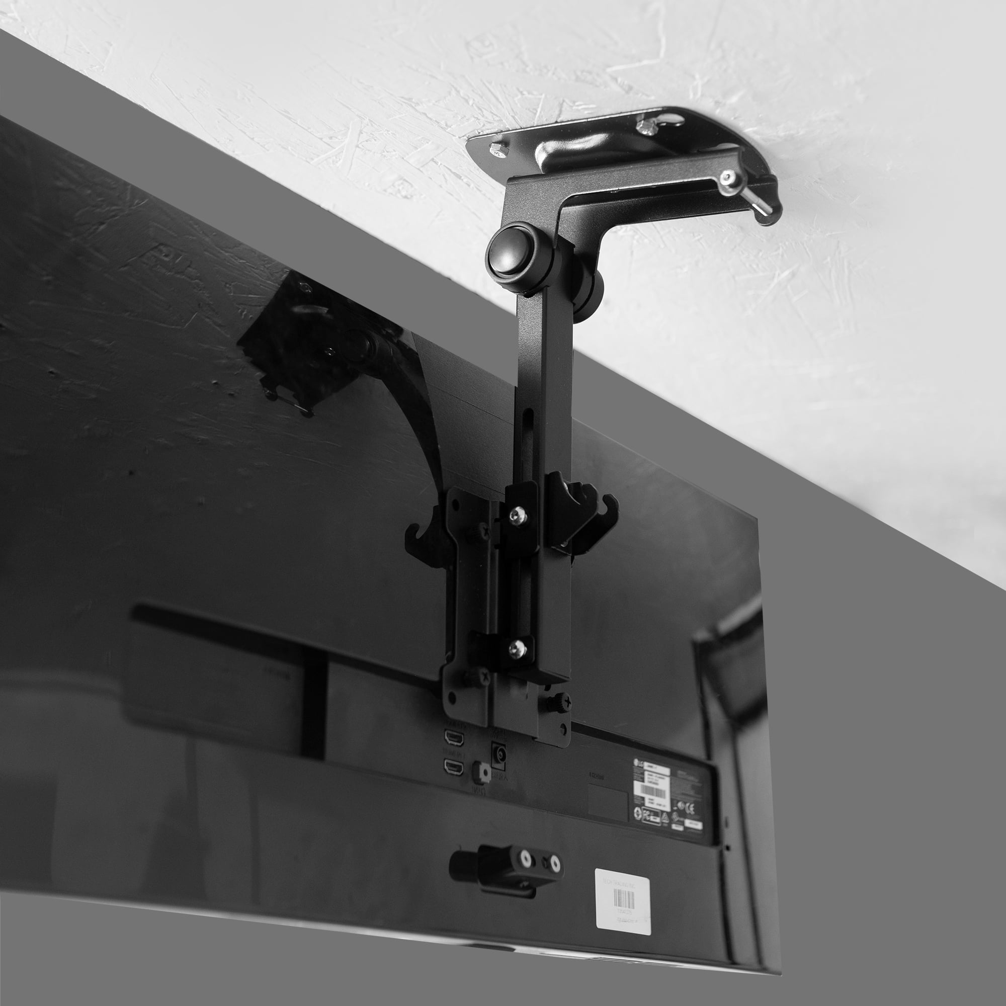Flip Down Pitched Roof Ceiling Mount for 13" to 27" Screens | Flat TV & Monitors