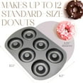 thumbnail image 3 of Bellemain Premiere Donut Pan, 6-Mold Non-Stick Donut Maker, 12.5” x 8.5”, 2-Pack, 3 of 6