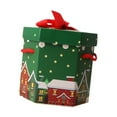 thumbnail image 4 of Tnarru Christmas Candy Box Box Portable Gifts Packaging Holiday Present Packaging Candy Container for Party Festival Christmas Cottage, 4 of 8