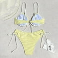 thumbnail image 6 of Blmnix Bikini Swimsuits Bathing Suit for Women Sexy Swimsuits Two Piece Swimsuit Swimsuits Sweetheart Yellow Womens Swimsuits Tankini,L, 6 of 7