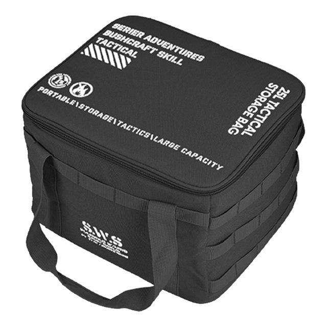 Camping 25 Litros Almacenamiento Multifuncional Forro Impermeable Gran Capacidad Organizadora Equipo Camping Al Aire Libre (negro)