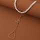 thumbnail image 4 of Pearl Hand Chain Bracelet, Multilayer Ring Bracelet Jewelry, 4 of 5