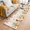 DarkGoldenRod Linen, variant on Hallway Runner Rug 2x6 Ft, Fall Grey Orange Non Slip Area Rugs for Entryway, Thanksgiving Pumpkins Maple Leaf Geometric Washable Low Pile Accent Carpet for Indoor Corridor Laundry Kitchen Bedside