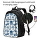 thumbnail image 2 of Balery Skiing Enthusiast Mochila con carga USB para hombre y mujer - Mochila impermeable y antirrobo para laptop con puerto USB para viajes, trabajo, 2 of 7