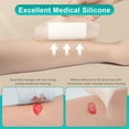 thumbnail image 3 of Dimora Silicone Foam Dressing with Border Waterproof Adhesive Bandages 4"X4" Pack of 10, 3 of 6