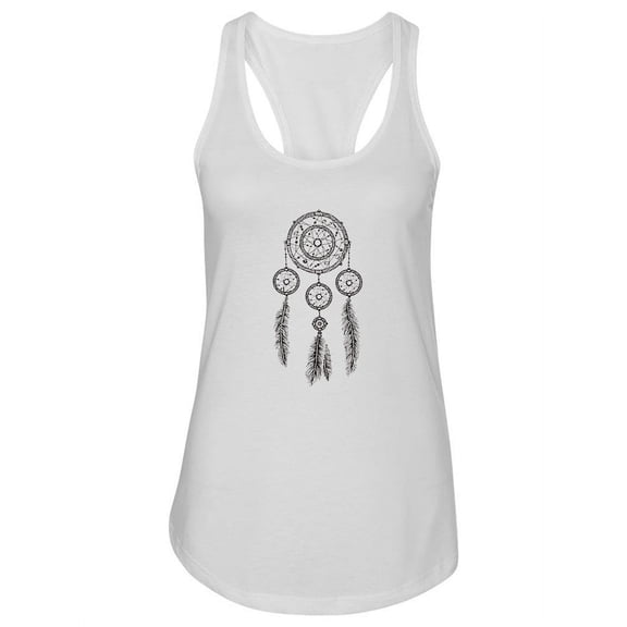 Dream Catcher Sketch Design.  Tank Women -Image by Shutterstock, Female Medium