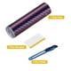 thumbnail image 3 of 1 Set de Vinilo de Fibra de Carbono Autoadhesivo de 3.94" x 5 pies, Rollos Impermeables para Decoración DIY, Protección Exterior e Interior Automotriz con Herramienta Raspadora, Morado Azul, 3 of 7